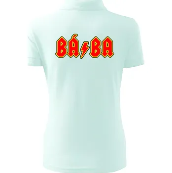 Rocková rodina - babička (bába) - Polokošile dámská Pique Polo - 2XL ( Frost )