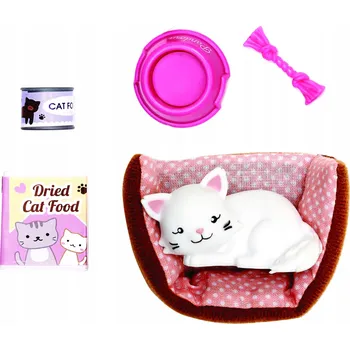 Doplněk pro panenku SADA DOPLŇKŮ pro panenky koťátko chovatelka LOTTIE