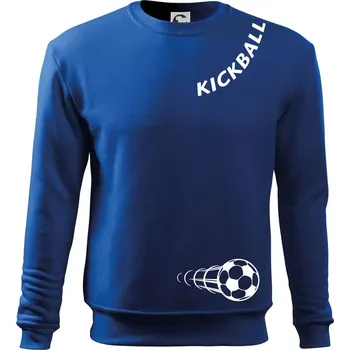 Pánská mikina Kickball nápis šikmo - Mikina Essential pánská - 3XL ( Královská modrá )