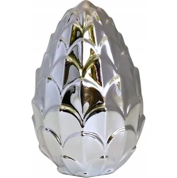 Obraz Stříbrná keramická artyčoková dekorace 18 cm