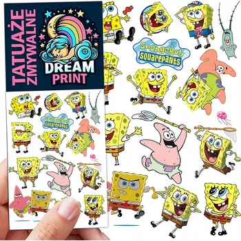 Odstranitelné tetování Filmová a herní nálepka na tetování Dětské vodní tetování Omyvatelné k narozeninám Dárek Dočasný dárek pro děti Originální opakovaně použitelné Spousta Vzorů
