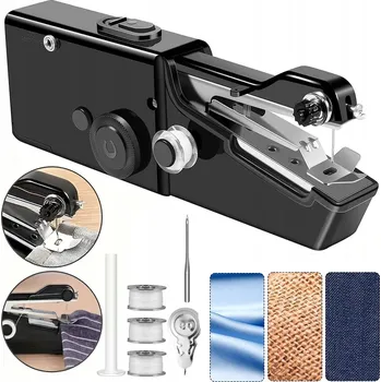 PŘENOSNÝ RUČNÍ ŠICÍ STROJ NA BATERIE NEBO S KABELEM - RYCHLÝ A PŘESNÝ