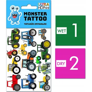 Tetování Smyvatelné tetování pro děti - traktory