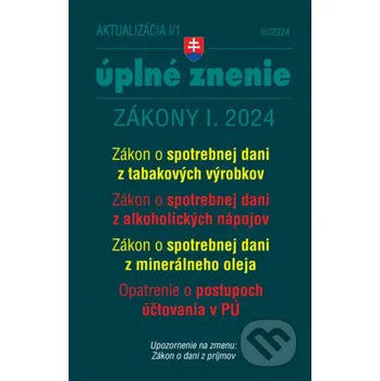 Kniha Aktualizácia I/1 / 2024 - daňové a účtovné zákony - Poradca s.r.o. Poradca s.r.o.