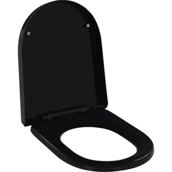 WC sedátko Sedátko na WC G01V 1 černé polypropylenové