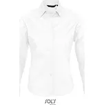 SOL's Collection Elastická halenka s dlouhým rukávem - M white