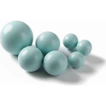 Jedlá dekorace na dort Čokoládové koule 7ks světle modré - I LOVE CAKES