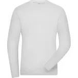 James & Nicholson Pánské pracovní elast. tričko, dl. rukáv - Solid - 4XL white