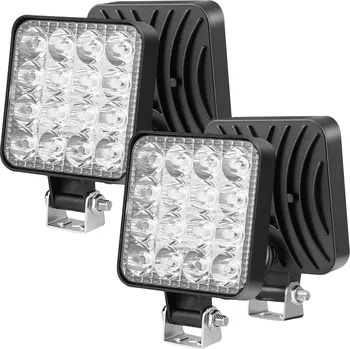 Přídavný světlomet PRACOVNÍ LAMPA 16 LED HALOGEN 48W 12V 24V LEDOVÁ reflektor