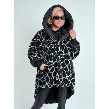 Dámská casual bunda H4 Černo-bílá bunda FROZEN Černá, UNI S-XXL