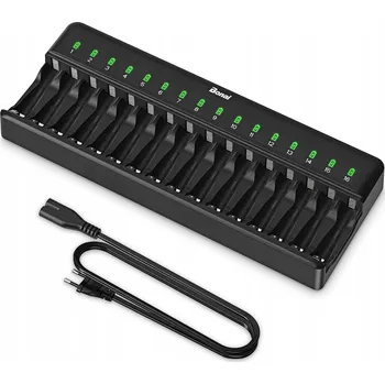 INTELIGENTNÍ NABÍJEČKA AA AAA PRO 16 BATERIÍ Ni-MH / Ni-CD S LED INDIKACÍ