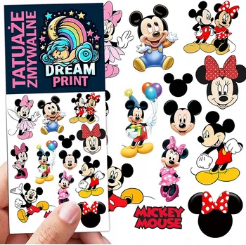 Odstranitelné tetování DOČASNÉ OMYVATELNÉ TETOVÁNÍ PRO DĚTI - Mickey Mouse