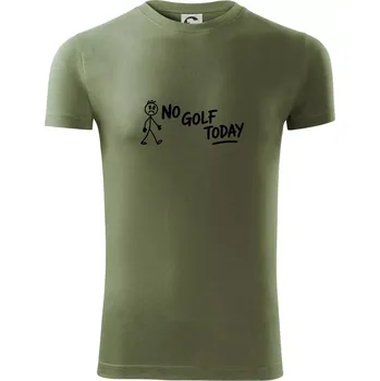 No Golf Today - Viper FIT - Pánské zůžené tričko - XL ( Khaki )