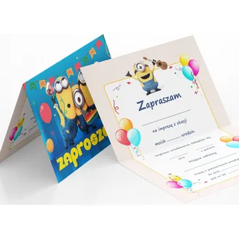 Pozvánka POZVÁNKA Mimoni NA DĚTSKOU OSLAVU NAROZENIN + OBÁLKA DÁREK