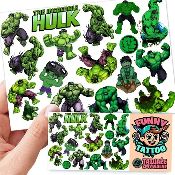 Odstranitelné tetování Filmová a herní nálepka na tetování Dětské vodní tetování Omyvatelné k narozeninám Dárek Dočasný dárek pro děti Originální opakovaně použitelné Spousta Vzorů