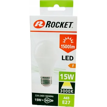 Žárovka Led žárovka Kulová svíčka 15W E27 Rocket Leviatan Teplá Barva Spectrum
