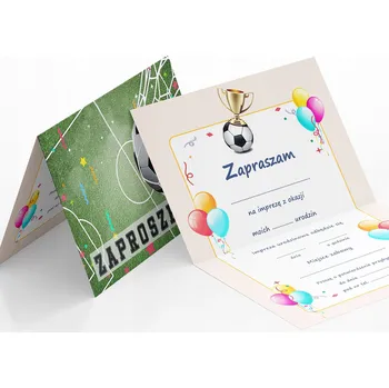 Pozvánka POZVÁNKA FOTBAL FOTBALISTA NA DĚTSKOU OSLAVU NAROZENIN + OBÁLKA DÁREK