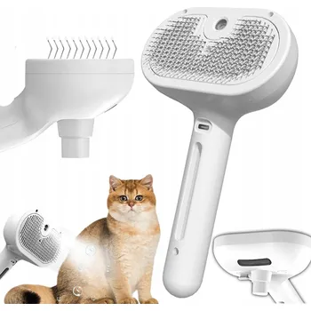 Kartáč pro zvířata PARNÍ KARTÁČ PRO ZVÍŘATA PSA KOČKU ELEKTRICKÝ PRO PÉČI O SRST