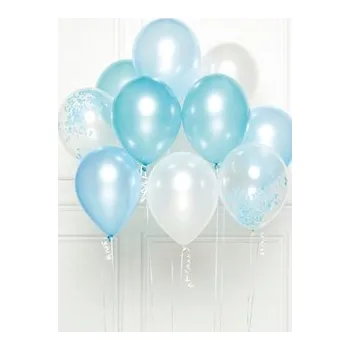 Balónek Latexové balónky modro-bílé, sada 10 KS