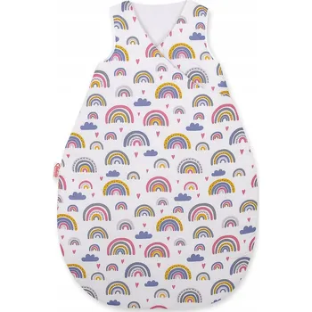 Fusak Celoroční zateplený fusak pro miminko 75 cm - duha