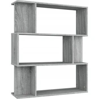 Knihovna Regál z dřevotřísky v barvě šedý dub Sonoma