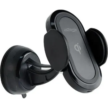 Gembird 2v1 držiak na smartfón s prísavkou na okno auta, s integr. bezdrôtovou Qi nabíjačkou, TA-CHWCQI-01