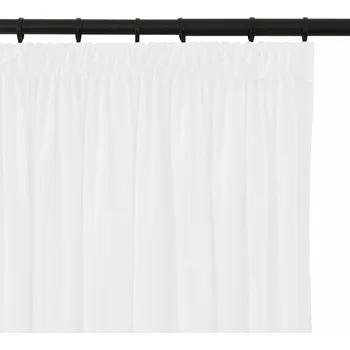 Obraz ZÁVĚS SAMET VELUR 140x250 NA PÁSCE BÍLÁ ZATEMŇUJÍCÍ OBÝVACÍ POKOJ