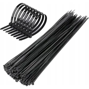 Stahovací páska BLACK+DECKER stahovací pásky 100 ks 3,6×300 mm – černé