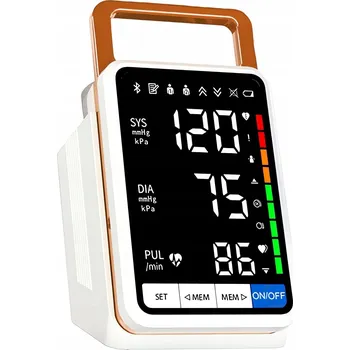 Měřič tělesných funkcí PAŽNÍ TLAKOMĚR ČITELNÝ EKRAN ARYTMIE PŘÍSTROJ NA MĚŘENÍ TLAKU