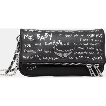 Kabelka Kožená kabelka ZADIG&VOLTAIRE černá barva, LWBA03907 99X, vel. ONE SIZE