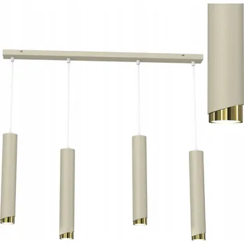 Závěsné svítidlo lustr nastavitelné do kuchyně obýváku BÉŽOVÁ LED stropní svítidlo trubice