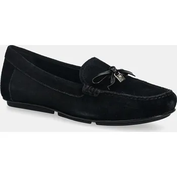 Dámské mokasíny Semišové mokasíny MICHAEL Michael Kors Juliette Moc dámské, černá barva, na plochém podpatku, 40S3JTFR1S.001 99X, EUR 38