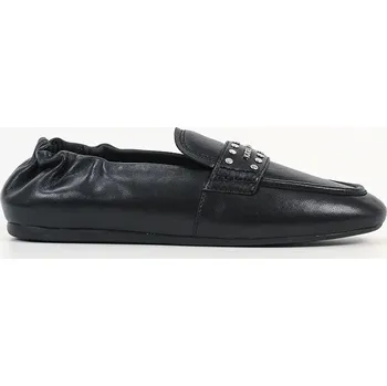 Dámské mokasíny Kožené mokasíny Karl Lagerfeld MARLEE dámské, černá barva, na plochém podpatku, KL41311 KL41311.00S 99X, EUR 41