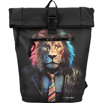 Městský batoh Batoh černý - New Rebels Lion černá