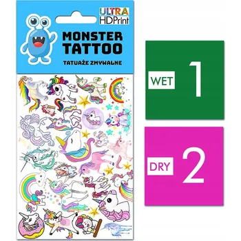 Tetování Smyvatelné tetování pro děti Jednorožci