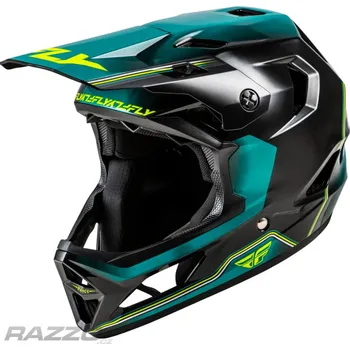 Chránič hlavy Dětská helma na kolo FLY Rayce Helmet Youth Repeat Black Teal HiVis 2026 KS