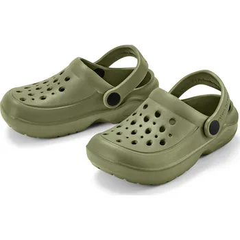 Dívčí zimní obuv 656756 - Tchibo - Dětské clogsy - pro dívky - vel. 28 - barva: zelená