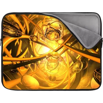 pouzdro na notebook Sablio Obal na notebook Žlutá abstrakce - 13"