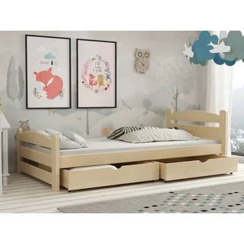 Dětská postel Dětská postel s úložným prostorem Max Barva dřeva: Borovice přírodní, Rozměry: 80x180