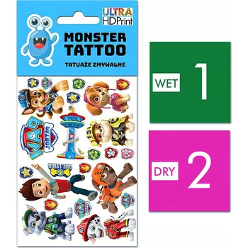 Tetování DOČASNÉ OMYVATELNÉ TETOVÁNÍ PRO DĚTI Tlapková patrola