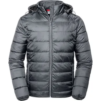 Pánská casual bunda Russell Pánská Nano bunda s kapucí - S iron grey