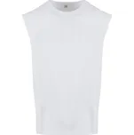 New Morning Studios Tričko bez rukávů z těžké bavlny - 4XL white