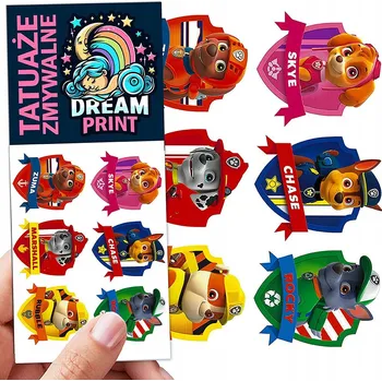 Odstranitelné tetování Filmová a herní nálepka na tetování Dětské vodní tetování Omyvatelné k narozeninám Dárek Dočasný dárek pro děti Originální opakovaně použitelné Spousta Vzorů
