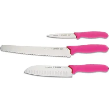 Kuchyňský nůž Giesser Sada nožů PrimeLine G 9853 FUNKY PINK