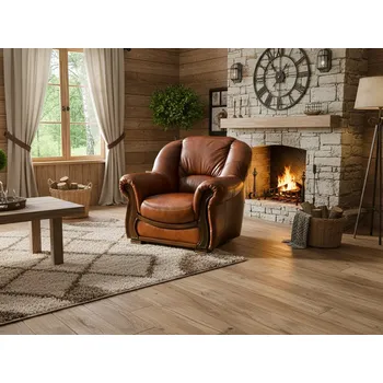 Křeslo Askont Celokožené křeslo Harward 1M brown