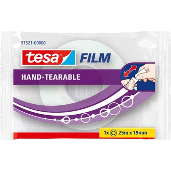 Lepicí páska Kancelářská lepicí páska tesafilm 25 m x 19 mm, trhatelná rukou