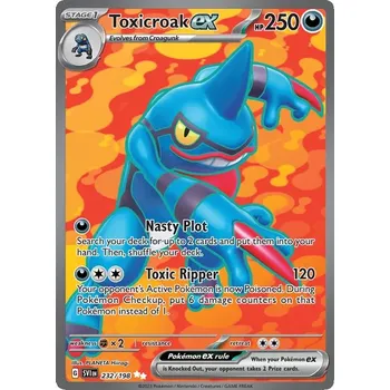 Sběratelská karetní hra Toxicroak ex 232/198 - Scarlet & Violet