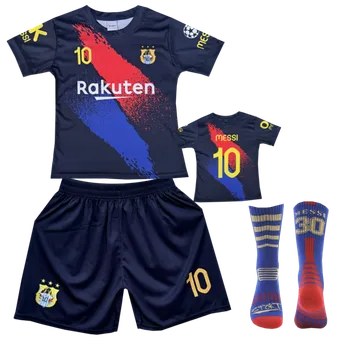 Fotbal Numberoplus Dětský dětský fotbalový dres + fotbalové ponožky FC Barcelona 30802 - Lionel Messi LM10 Velikost: 12 roky (vel.146)