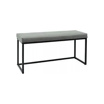 Čalouněná lavice Intesi 100 x 49 x 39 cm šedá
