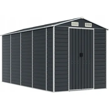 Zahradní domek Zahradní domek z pozinkované oceli, antracitový, 191x385x198 cm